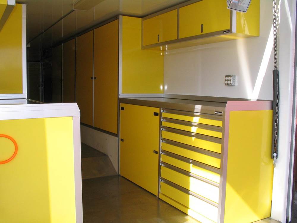 aluminum cabinet company yellow