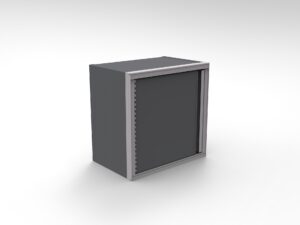 24"W x 24"T x 14"D Aluminum Wall Cabinet – 1 Bay