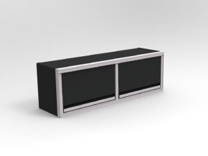 48"W x 14"D x 16"T Aluminum Overhead Cabinet