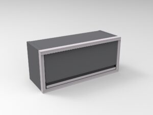 36"W x 14"D x 16"T Aluminum Overhead Cabinet