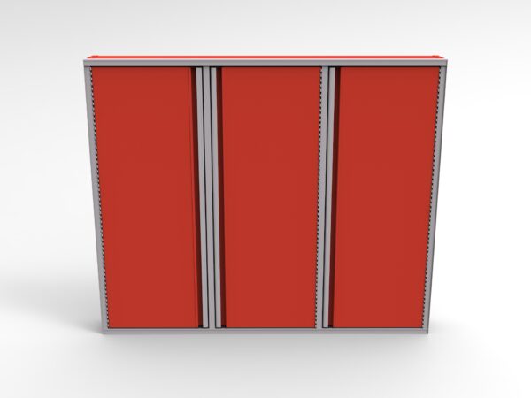 72"W X 8"D X 60"T 3 Bay Wheel Well Cabinet - Image 2