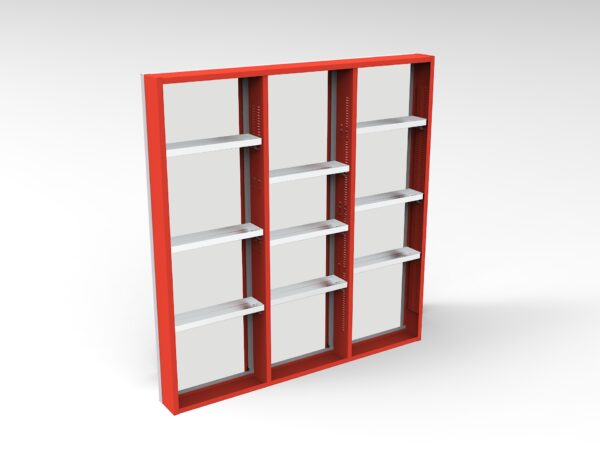 72"W X 8"D X 60"T 3 Bay Wheel Well Cabinet - Image 3
