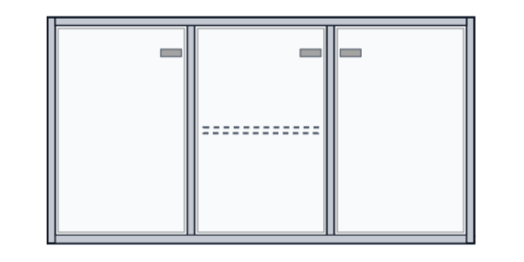 Base Cabinet with Center Shelf