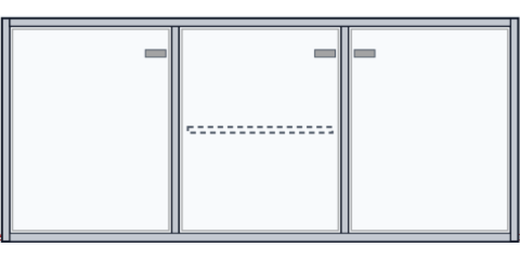 Base Cabinet with Center Shelf