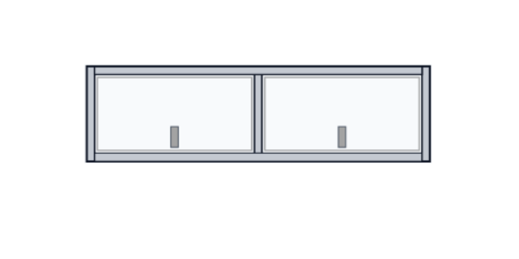 Universal 2 Door Overhead Cabinet